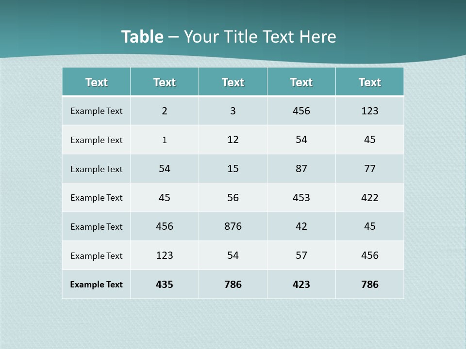 Turquoise Art Abstract PowerPoint Template