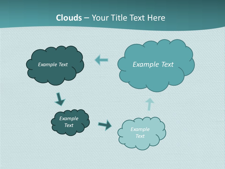 Turquoise Art Abstract PowerPoint Template