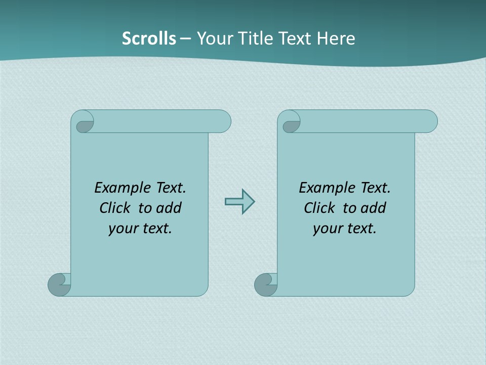 Turquoise Art Abstract PowerPoint Template