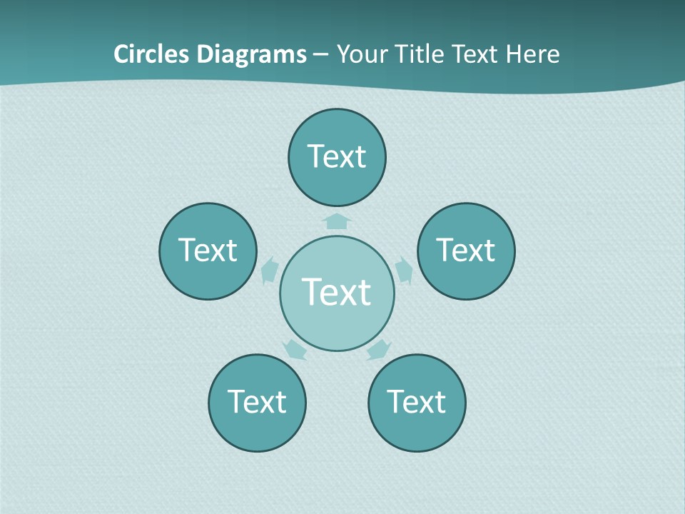 Turquoise Art Abstract PowerPoint Template