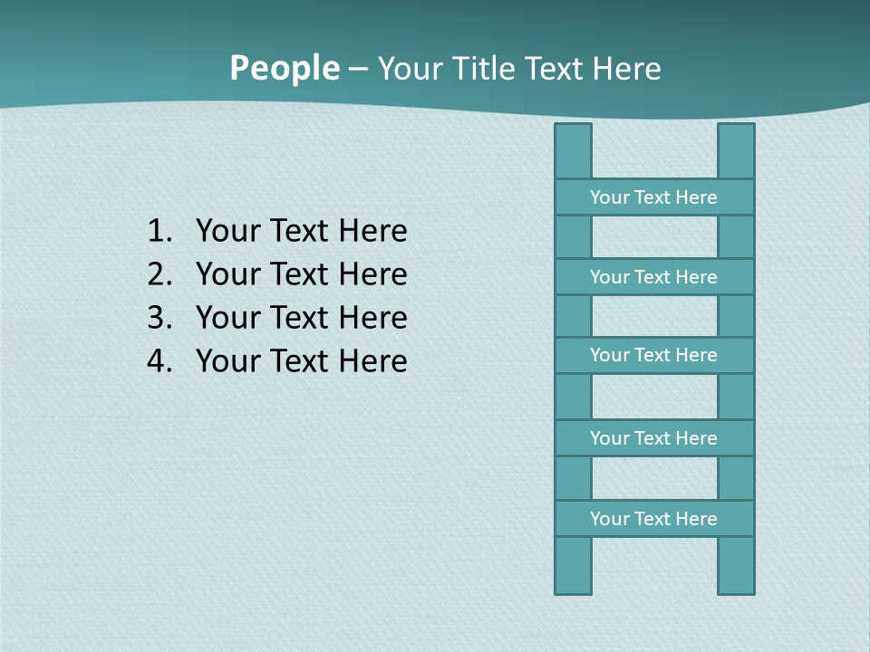 Turquoise Art Abstract PowerPoint Template