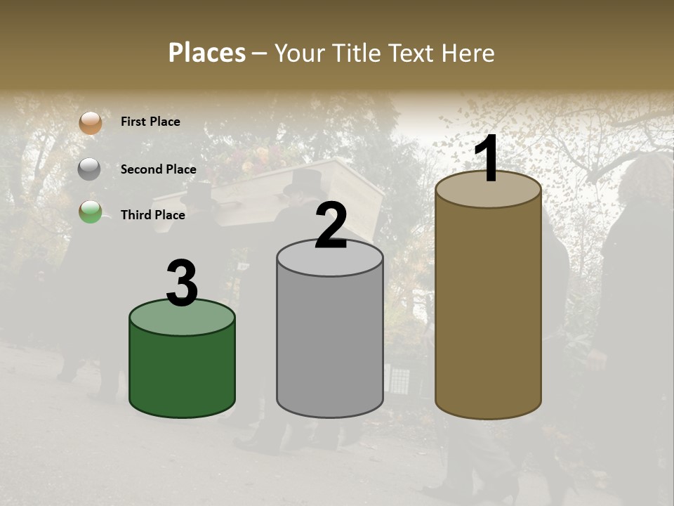 Yellow Forest Image PowerPoint Template