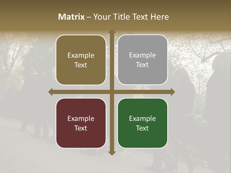 Yellow Forest Image PowerPoint Template