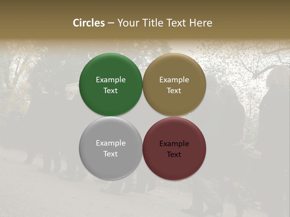 Yellow Forest Image PowerPoint Template