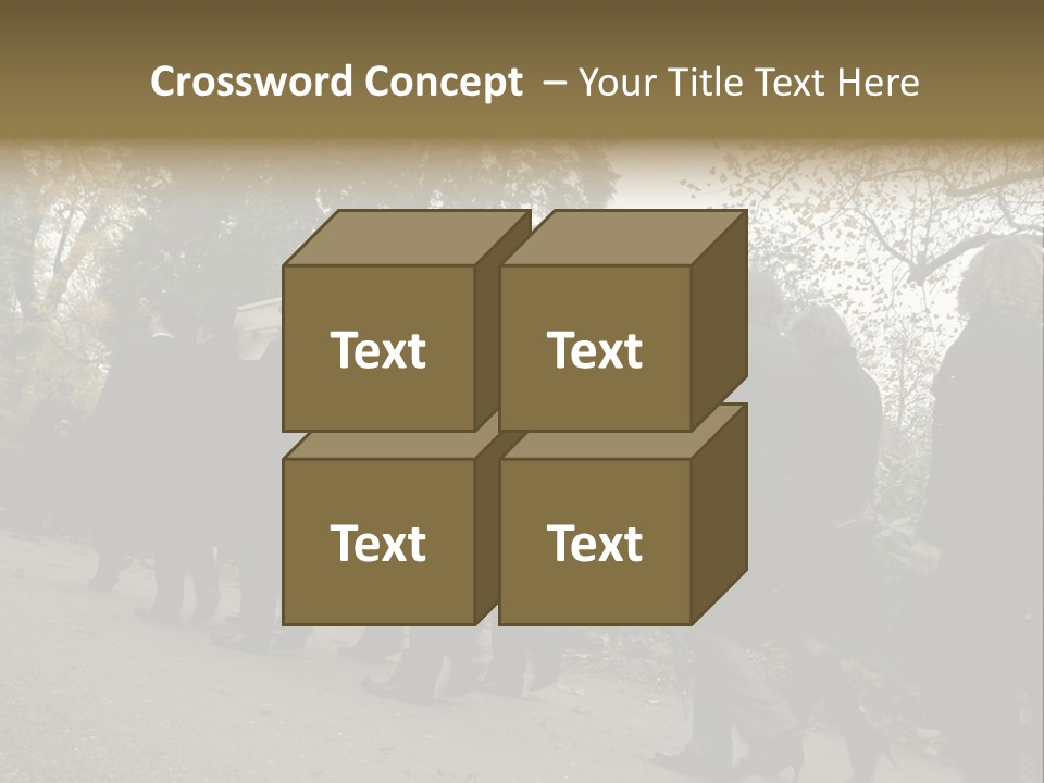 Yellow Forest Image PowerPoint Template