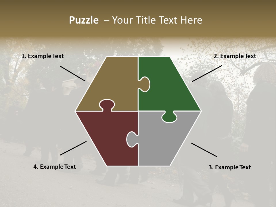 Yellow Forest Image PowerPoint Template