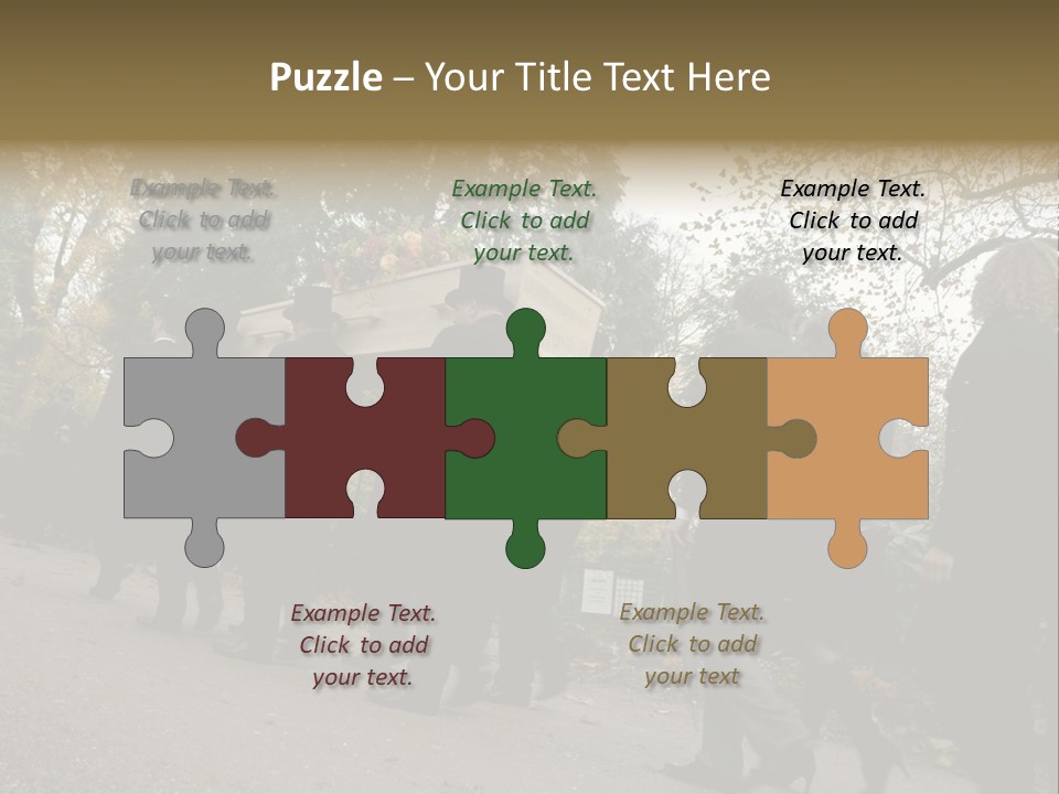 Yellow Forest Image PowerPoint Template