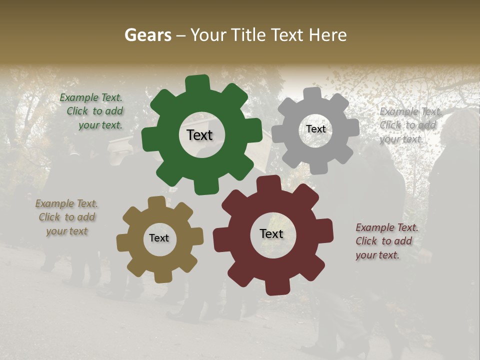 Yellow Forest Image PowerPoint Template