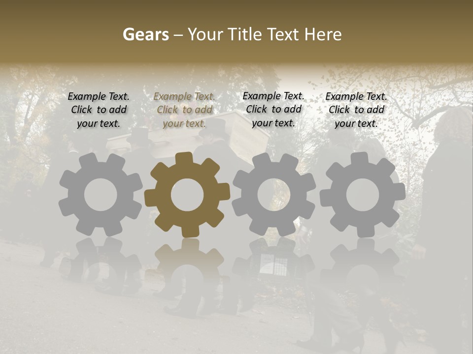 Yellow Forest Image PowerPoint Template