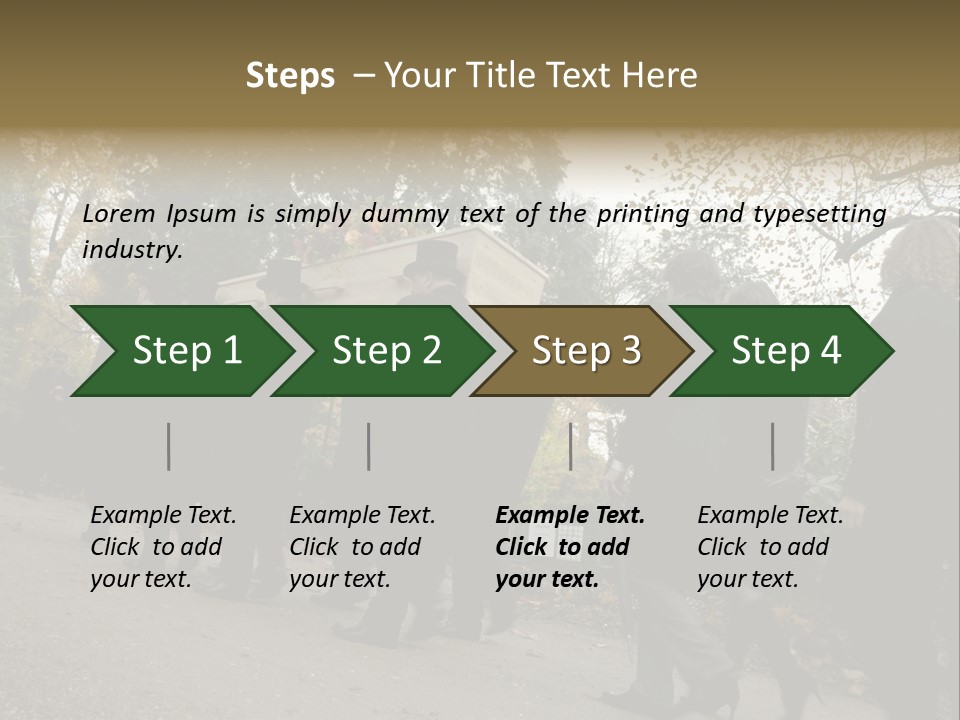 Yellow Forest Image PowerPoint Template