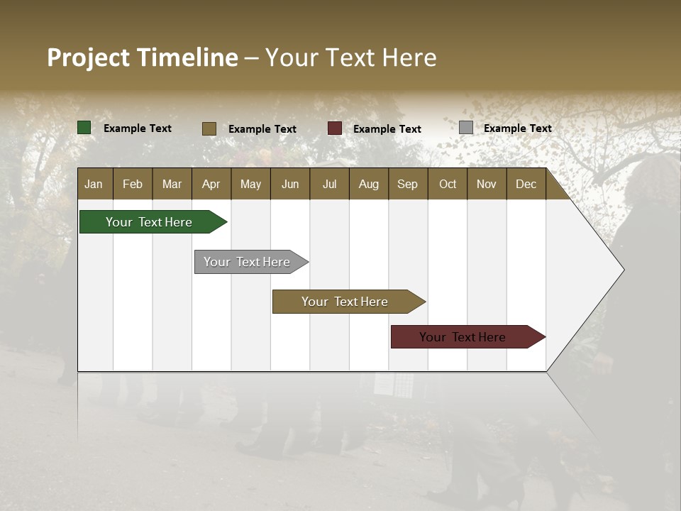 Yellow Forest Image PowerPoint Template