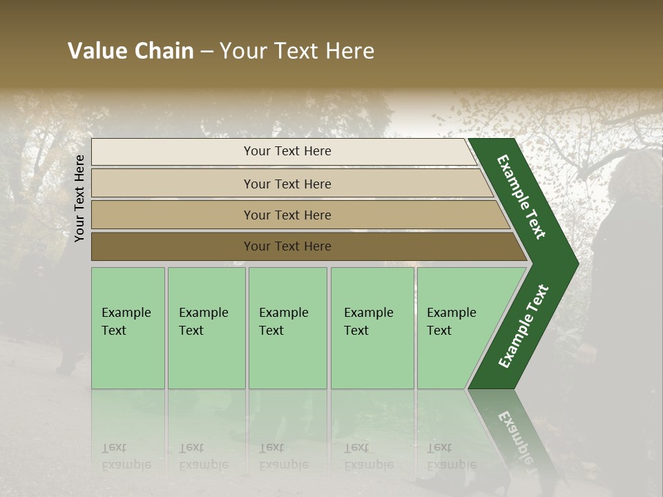 Yellow Forest Image PowerPoint Template