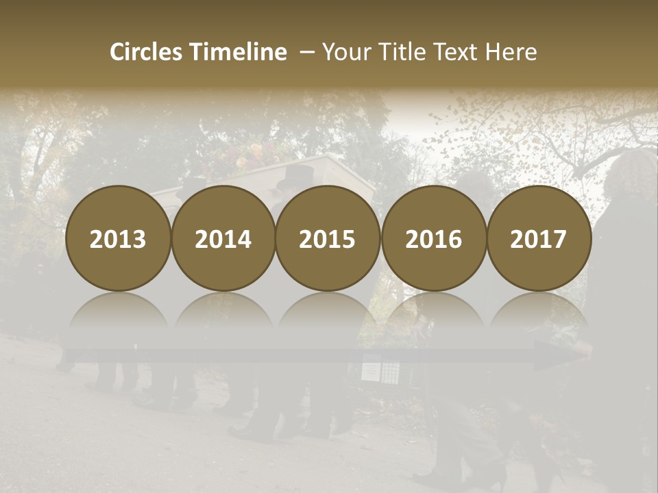 Yellow Forest Image PowerPoint Template