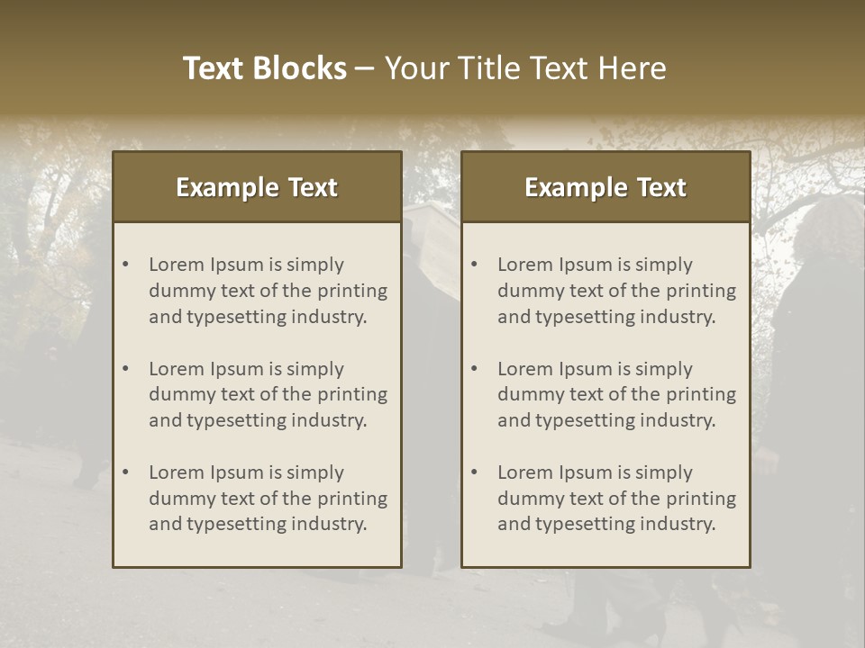Yellow Forest Image PowerPoint Template