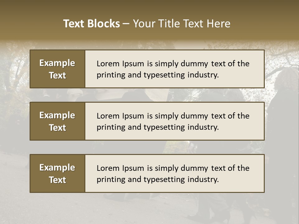 Yellow Forest Image PowerPoint Template
