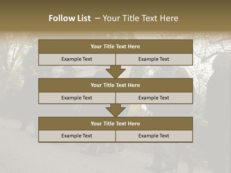 Yellow Forest Image PowerPoint Template