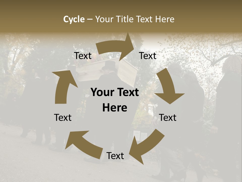 Yellow Forest Image PowerPoint Template