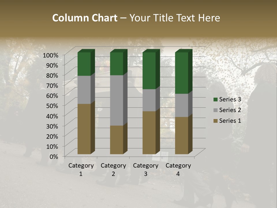 Yellow Forest Image PowerPoint Template