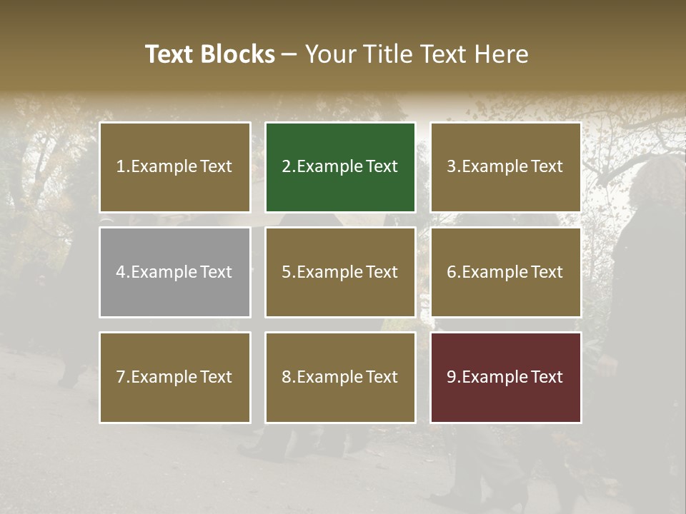 Yellow Forest Image PowerPoint Template