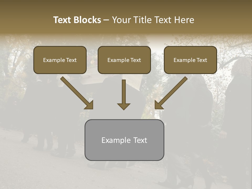 Yellow Forest Image PowerPoint Template