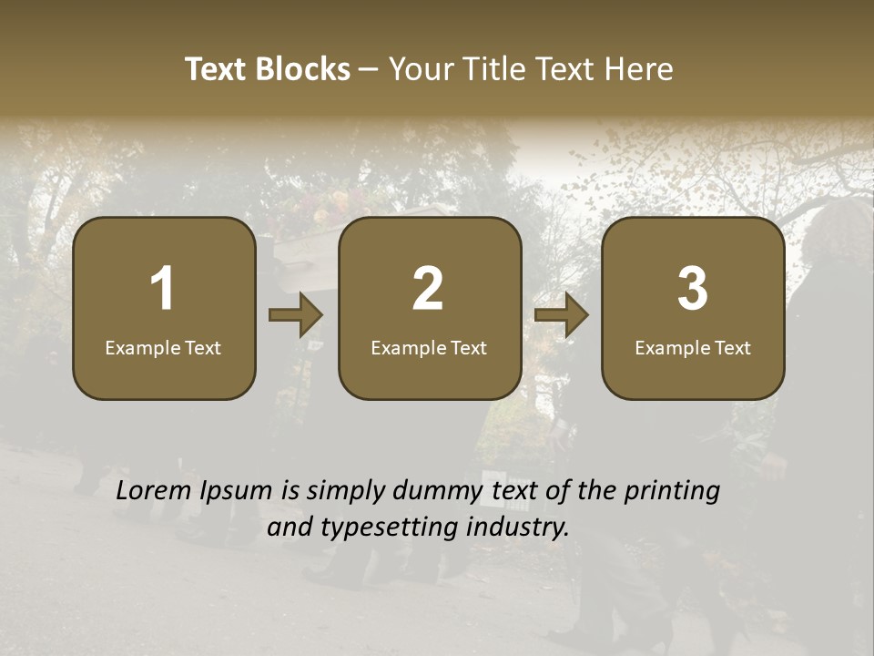 Yellow Forest Image PowerPoint Template