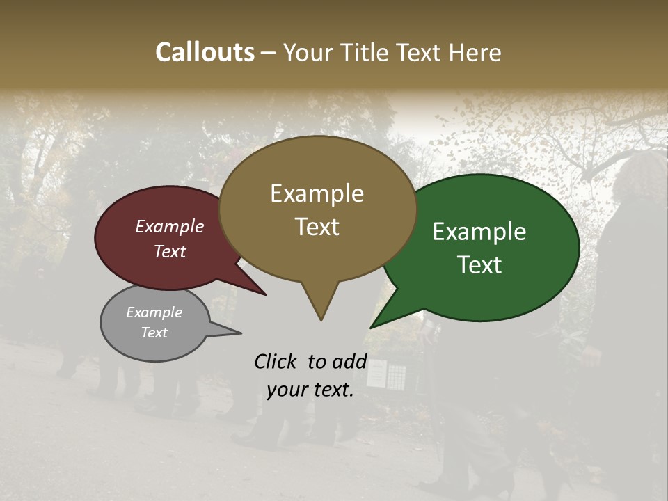 Yellow Forest Image PowerPoint Template