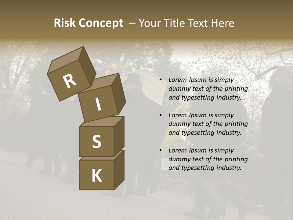 Yellow Forest Image PowerPoint Template