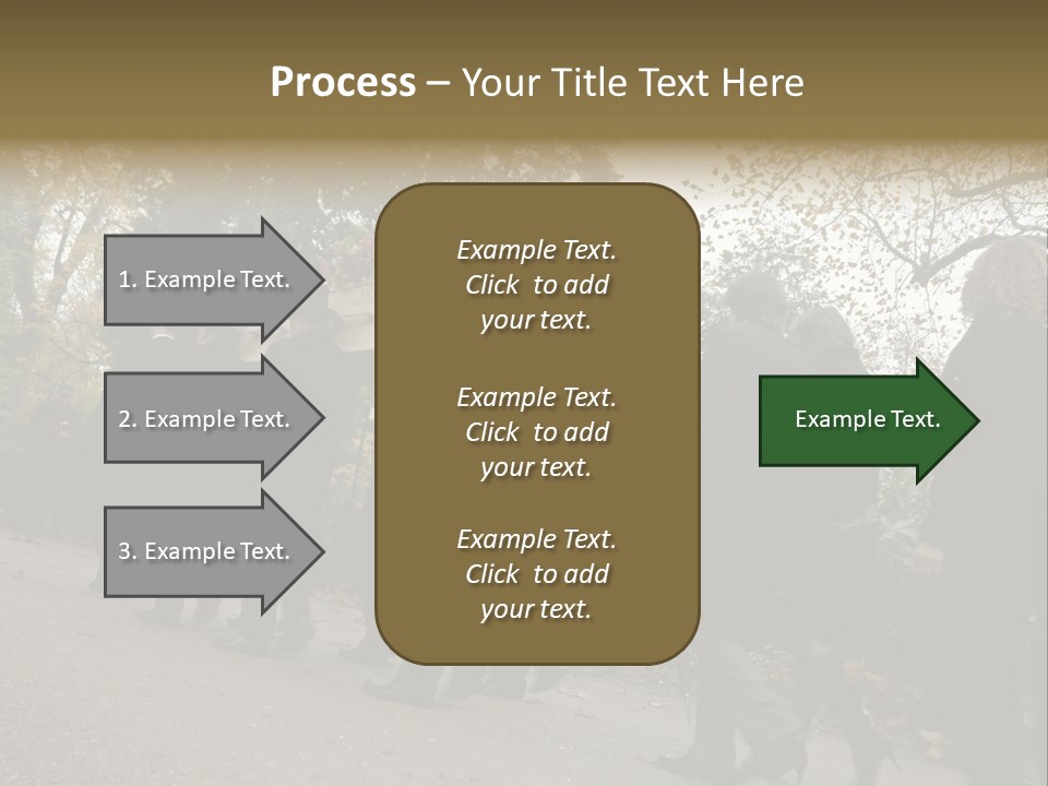 Yellow Forest Image PowerPoint Template