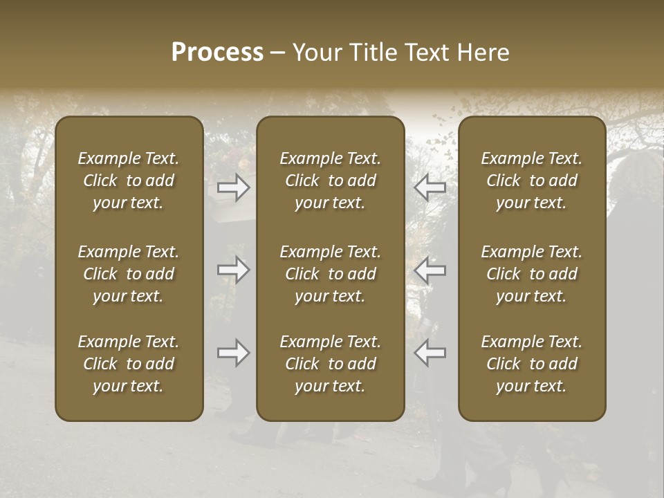 Yellow Forest Image PowerPoint Template