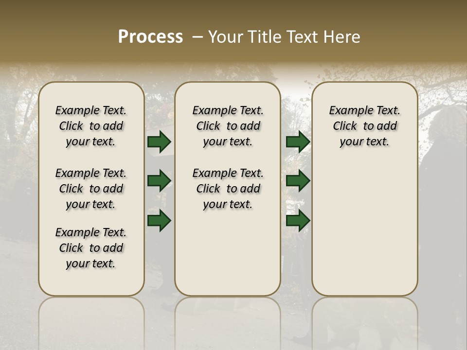 Yellow Forest Image PowerPoint Template