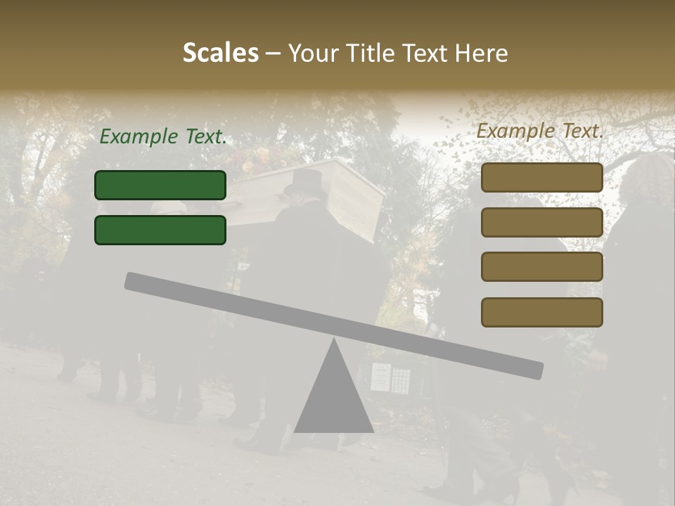 Yellow Forest Image PowerPoint Template