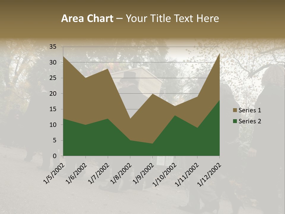 Yellow Forest Image PowerPoint Template