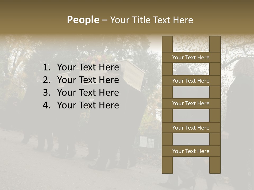 Yellow Forest Image PowerPoint Template