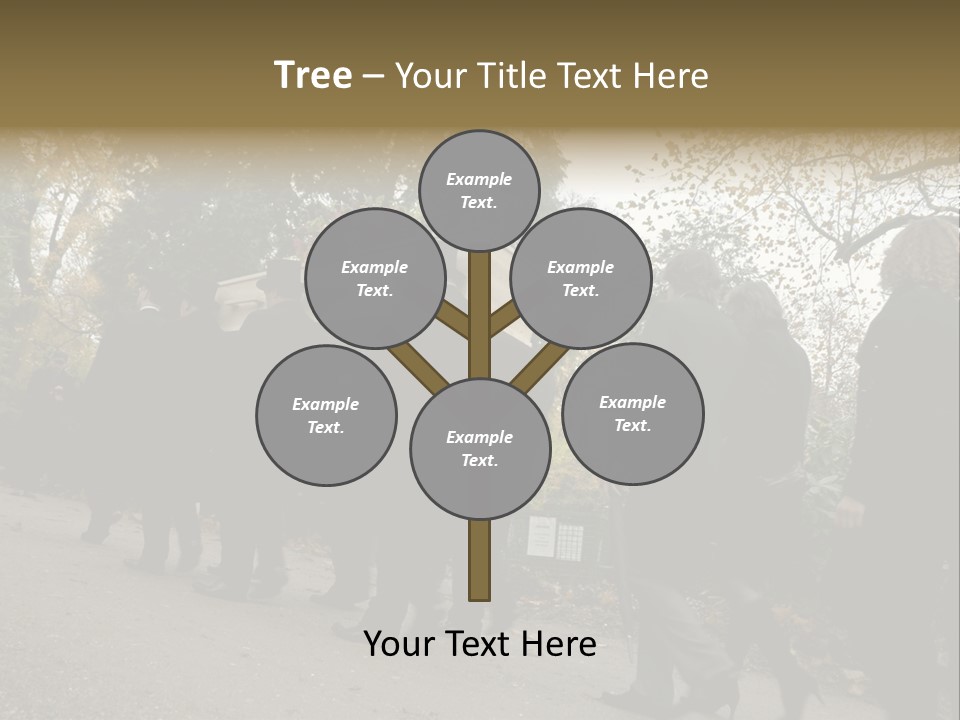 Yellow Forest Image PowerPoint Template
