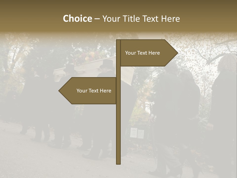 Yellow Forest Image PowerPoint Template