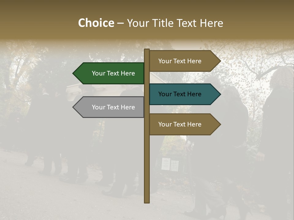 Yellow Forest Image PowerPoint Template