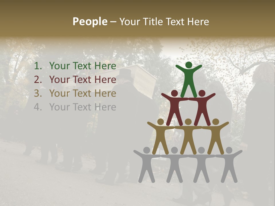 Yellow Forest Image PowerPoint Template