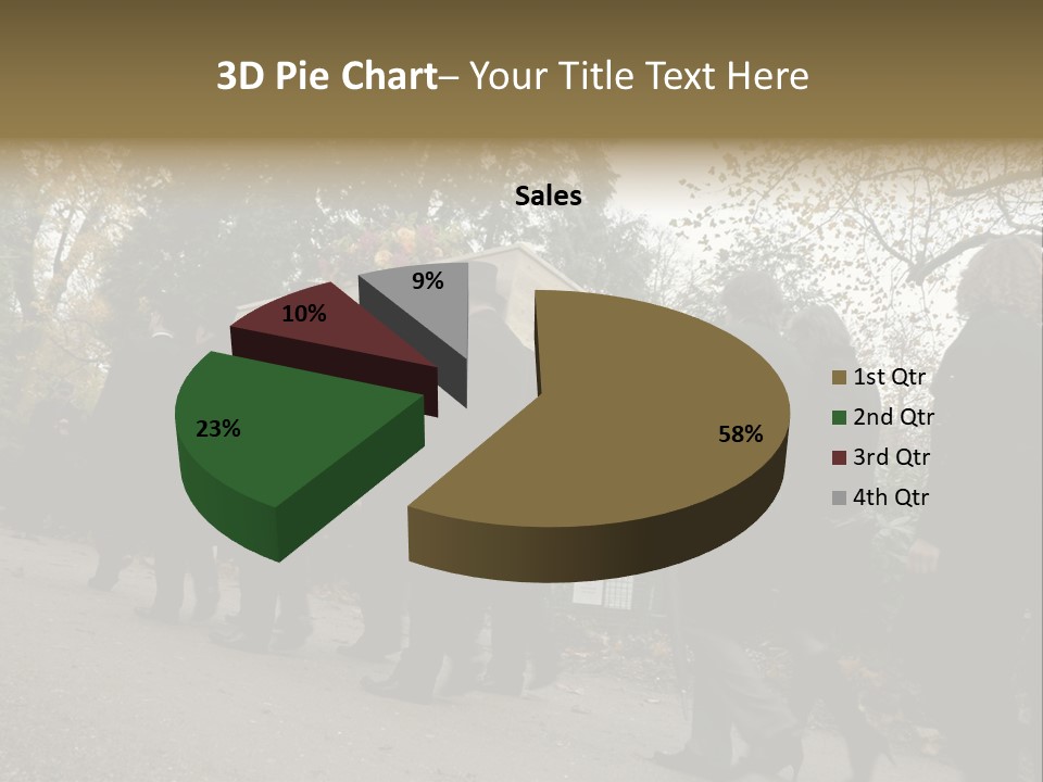 Yellow Forest Image PowerPoint Template