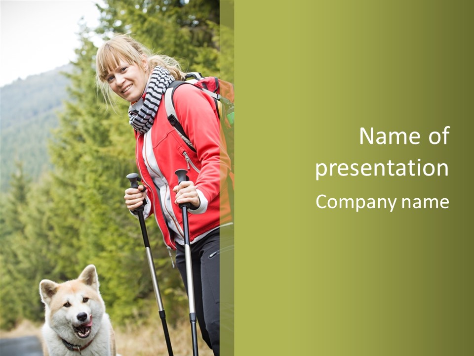 Hiking  Person PowerPoint Template