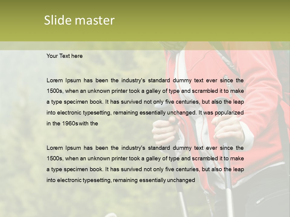 Hiking  Person PowerPoint Template