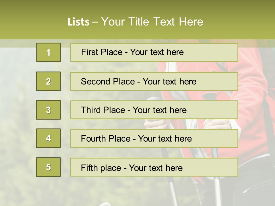 Hiking  Person PowerPoint Template