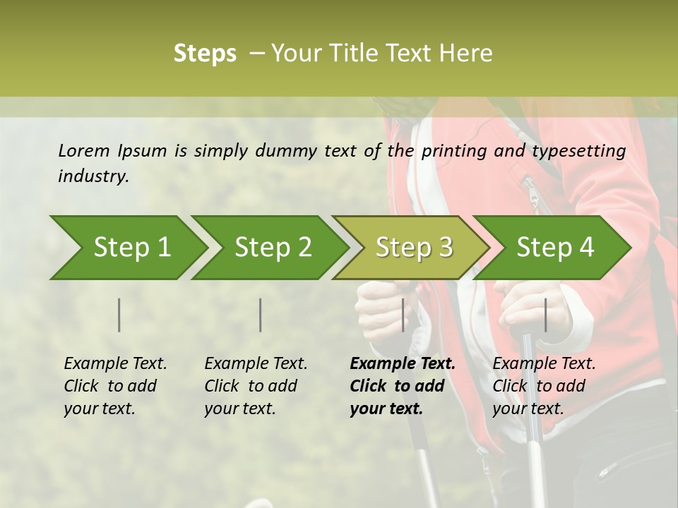 Hiking  Person PowerPoint Template