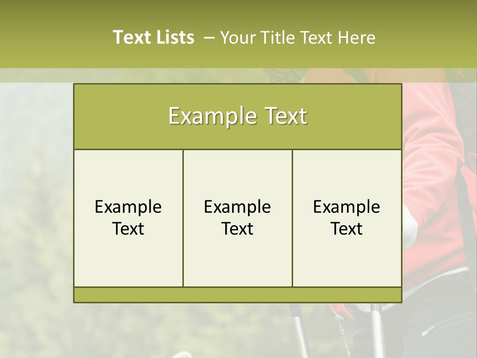 Hiking  Person PowerPoint Template