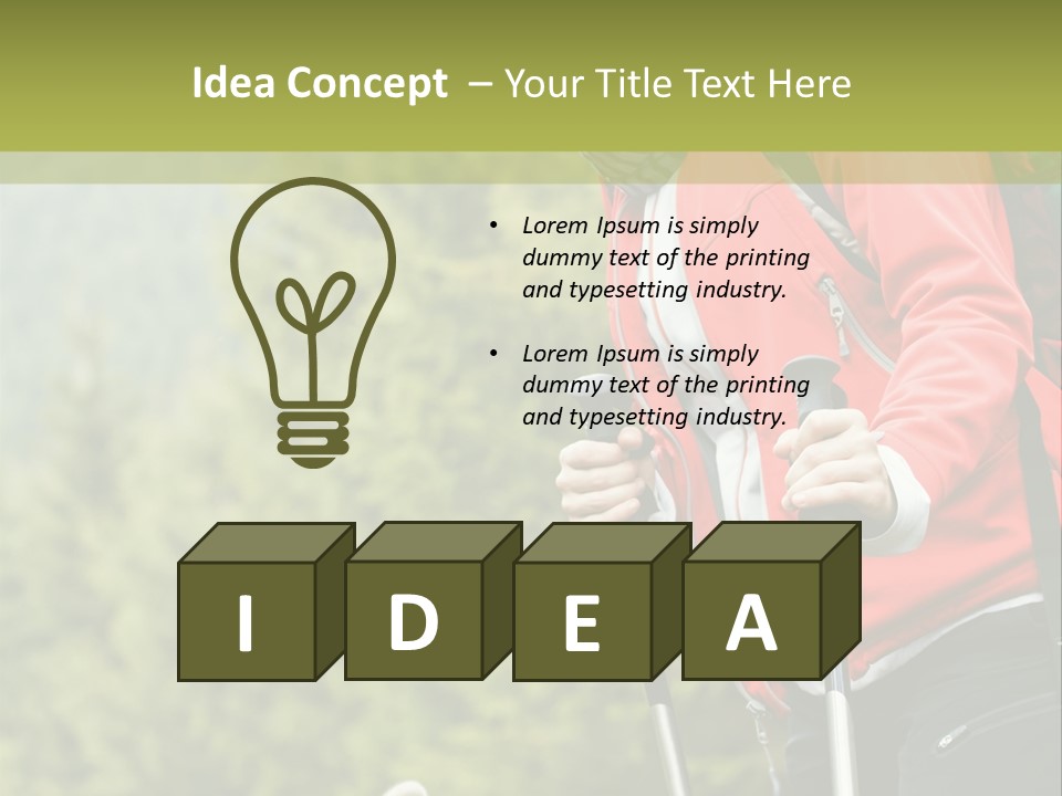 Hiking  Person PowerPoint Template