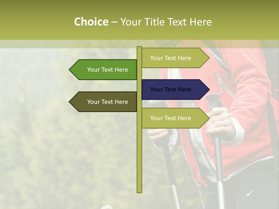 Hiking  Person PowerPoint Template