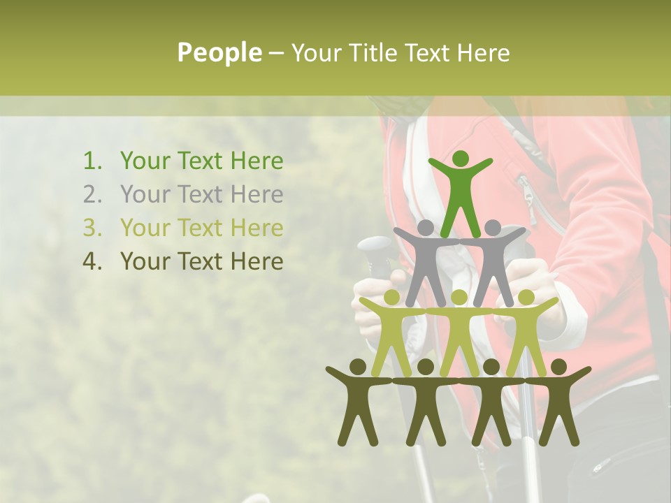 Hiking  Person PowerPoint Template