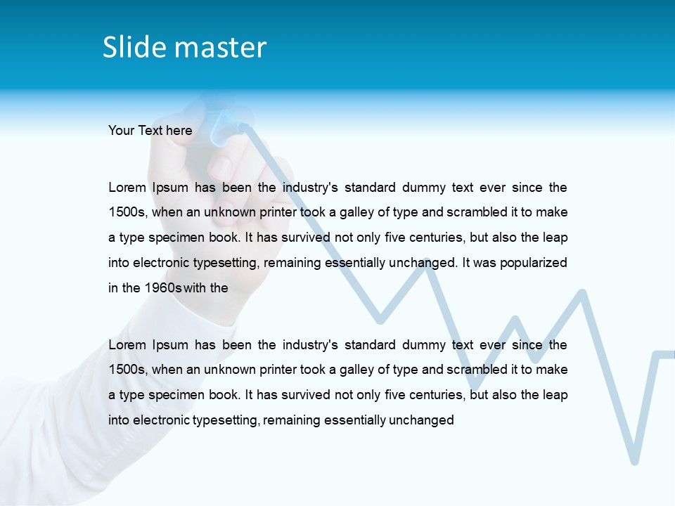 Manager White Pen PowerPoint Template