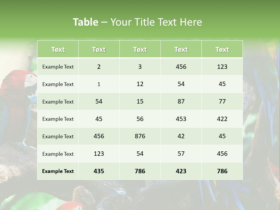 Yellow Forest Image PowerPoint Template