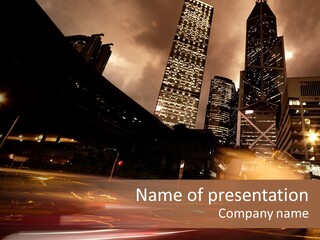 Background Transportation Hongkong PowerPoint Template