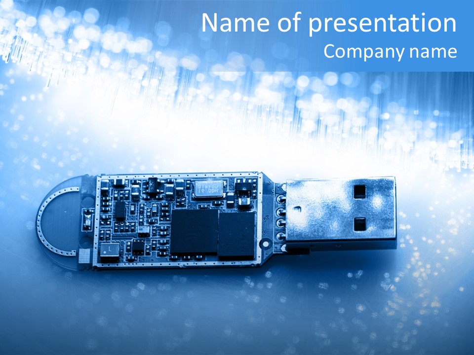 Electrical Accessories Usb PowerPoint Template